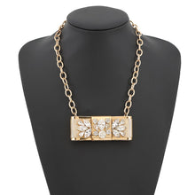 Load image into Gallery viewer, DOLCE&GABBANA Ribbon motif Pendant Gold Metal Rhinestone Faux Pearl