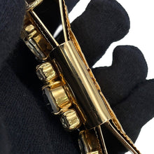 Load image into Gallery viewer, DOLCE&GABBANA Ribbon motif Pendant Gold Metal Rhinestone Faux Pearl