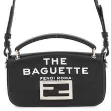 Load image into Gallery viewer, FENDI Marc Jacobs collaboration baguette phone pouch Black/White7AS142 Leather