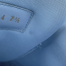将图像加载到图库查看器中,LOUIS VUITTON Trainer Line Sneakers White/Light Blue Leather Canvas Size 7.5
