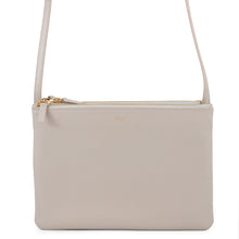 Load image into Gallery viewer, CELINE Trio Shoulder Bag Gray171453 Leather Size Large