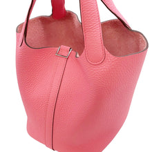 将图像加载到图库查看器中,HERMES Picotin Lock Rose Azalee Taurillon Clemence Size PM