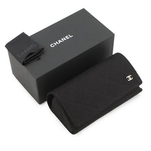 将图像加载到图库查看器中,CHANEL Square Shape Blue Light Cut Grass BlackA71520 Plastic Size 56□17 140