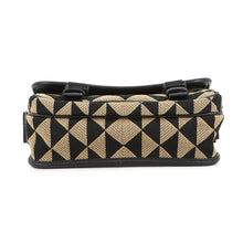 将图像加载到图库查看器中,PRADA Symbol Embroidery Shoulder Bag Beige/Black2VD034 Canvas Leather