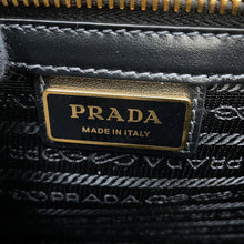将图像加载到图库查看器中,PRADA Symbol Embroidery Shoulder Bag Beige/Black2VD034 Canvas Leather