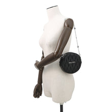 将图像加载到图库查看器中,MIUMIU Matelassé Round Shoulder Bag Black5BH191 Nappa Leather