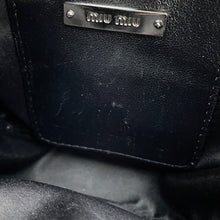 将图像加载到图库查看器中,MIUMIU Matelassé Round Shoulder Bag Black5BH191 Nappa Leather