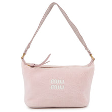 将图像加载到图库查看器中,MIUMIU Terrycloth mini bag Pink5NE841 Pile Leather