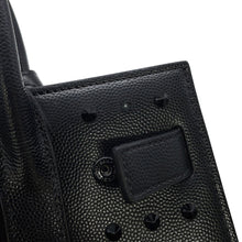Load image into Gallery viewer, SAINT LAURENT PARIS Studded 2way Handbag Black Leather Size Nano