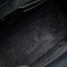 Load image into Gallery viewer, SAINT LAURENT PARIS Studded 2way Handbag Black Leather Size Nano