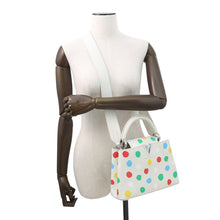 Load image into Gallery viewer, LOUIS VUITTON Capucines LVxYK White/MulticolorM21637 Taurillon Leather Painted Dot Size BB