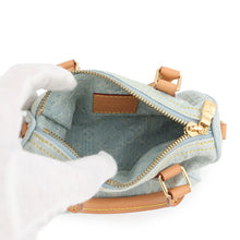 Load image into Gallery viewer, LOUIS VUITTON Nano Speedy Sky BlueM11212 Monogram Denim Size Nano