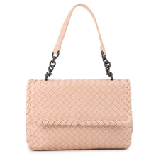 将图像加载到图库查看器中,Bottega Veneta INTRECCIATO Handbag Pink Leather