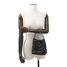 将图像加载到图库查看器中,CHANEL CHANEL22 ChainShoulder Bag BlackAS3980 Shiny Calf Leather Size Mini