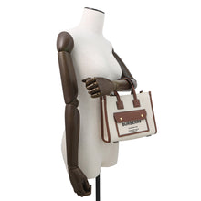 将图像加载到图库查看器中,BURBERRY Freya tote Natural/Tan80441431 Canvas Leather Size Mini
