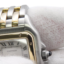 Load image into Gallery viewer, CARTIER PANTHERE SM 2 Row W22mm × H30mm Stainless Steel K18YG Ivory DialW25029B6