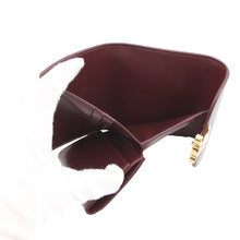 将图像加载到图库查看器中,CELINE Small flap wallet Triomphe Deep burgundy10D783GVE.28DG Goatskin Leather