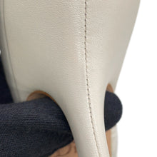将图像加载到图库查看器中,Dior Slingback Pumps Off-white Leather Canvas Size 39