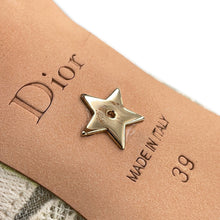 将图像加载到图库查看器中,Dior Slingback Pumps Off-white Leather Canvas Size 39