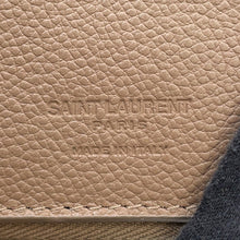 将图像加载到图库查看器中,SAINT LAURENT PARIS Rive Gauche Compact Zip Wallet Greige603081 Leather