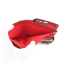 将图像加载到图库查看器中,Christian Louboutin Paloma Bifold Wallet Long Clothes Black/Red3195086 Leather/Rubber