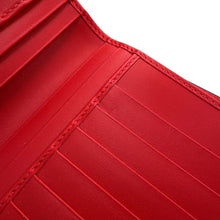 将图像加载到图库查看器中,Christian Louboutin Paloma Bifold Wallet Long Clothes Black/Red3195086 Leather/Rubber