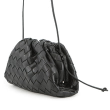 将图像加载到图库查看器中,Bottega Veneta The Pouch INTRECCIATO Shoulder Bag Black585852 Lambskin Size Mini