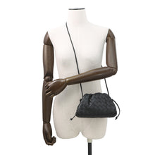Load image into Gallery viewer, Bottega Veneta The Pouch INTRECCIATO Shoulder Bag Black585852 Lambskin Size Mini