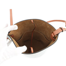 Load image into Gallery viewer, LOEWE Anagram Gate Bucket Shoulder Bag Light Blue/Brown309.22BZ57 Leather