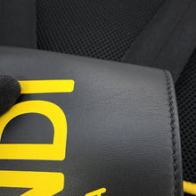 将图像加载到图库查看器中,FENDI Strike Pecan Backpack Black/Yellow7VZ056 Nylon Leather Size Large