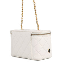 将图像加载到图库查看器中,CHANEL Matelasse Vanity Trump Chainshoulder Bag WhiteAP3079 Caviar Leather