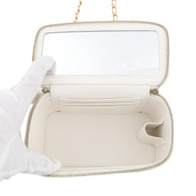 将图像加载到图库查看器中,CHANEL Matelasse Vanity Trump Chainshoulder Bag WhiteAP3079 Caviar Leather
