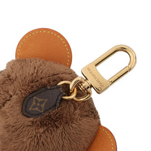 Load image into Gallery viewer, LOUIS VUITTON Bag Charm・LV Louis Bear Brown/BlueM03178 Fake fur