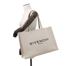 将图像加载到图库查看器中,Givenchy Logo tote bag IvoryBB50U5B1TS257 Canvas Size Large