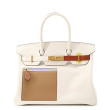 Load image into Gallery viewer, HERMES Birkin Colormatic Nata/Cuivre/Lime/Mauve Sylvestre/Blue Brume/Chai Swift Leather Size 30
