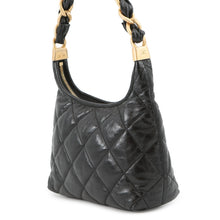 Load image into Gallery viewer, CHANEL Hobo Bag BlackAS4922 Shiny Lambskin Size Small