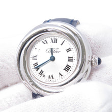 将图像加载到图库查看器中,CARTIER Mast Trinity W27mm SV925 Leather Silver DialW1014945