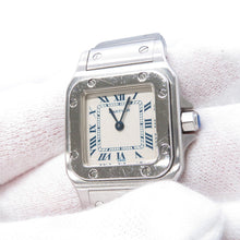Load image into Gallery viewer, CARTIER Santos Galve SM W24mm×H34mm Stainless Steel White DialW20017D6