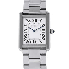 将图像加载到图库查看器中,CARTIER Tank Solo LM H27.4mm×W34.8mm Stainless Steel Silver DialW5200014
