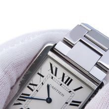 将图像加载到图库查看器中,CARTIER Tank Solo LM H27.4mm×W34.8mm Stainless Steel Silver DialW5200014