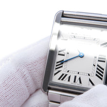 将图像加载到图库查看器中,CARTIER Tank Solo LM H27.4mm×W34.8mm Stainless Steel Silver DialW5200014