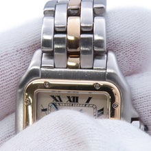 将图像加载到图库查看器中,CARTIER PANTHERESM 1 Row H29.2mm×W21.6mm Stainless Steel K18YG Ivory Dial84038241