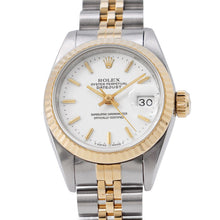 Load image into Gallery viewer, ROLEX Datejust W26mm Stainless Steel K18YG White Dial69173