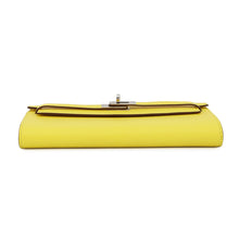 将图像加载到图库查看器中,HERMES Kelly wallet long to go Lime Chevre Myzore Goatskin