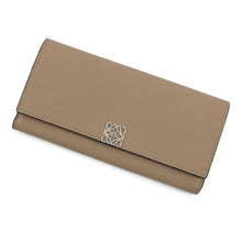 Load image into Gallery viewer, LOEWE Anagram Continental Wallet SandC821ACWX01 Pebble Grain Calf Leather