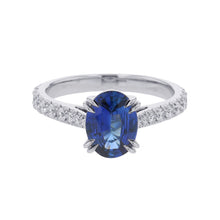 Load image into Gallery viewer, HARRY WINSTON Oval Shape Sapphire Ring Size Approximately No. 7RGSPOV010BRL Pt950