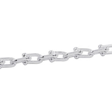 将图像加载到图库查看器中,TIFFANY&Co. Hardware Link Bracelet Size Small60153084 SV925