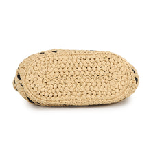 将图像加载到图库查看器中,CHANEL Shopping Bag Tote Bag Black/BeigeAS5811 Raffia Size Small