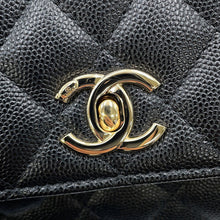 将图像加载到图库查看器中,CHANEL Matelasse Coco Handle 2WAYHandbag BlackAP4244 Caviar Leather Size Mini mini