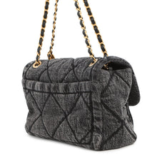 将图像加载到图库查看器中,CHANEL Matelasse Flap Bag BlackAS5737 Washed Denim